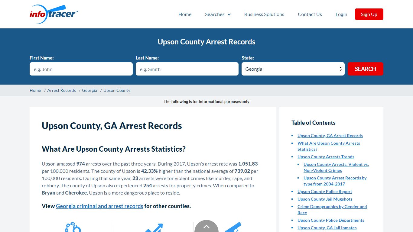 Upson County, GA Arrests, Jail Inmates & Mugshots - InfoTracer
